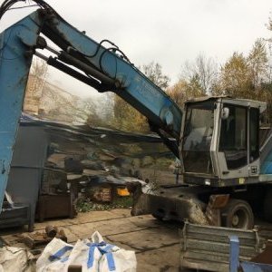 foto 19t excavator metal Fuchs MHL320